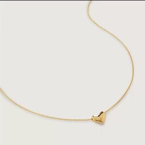 New! Gold Plated Heart Pendant Necklace